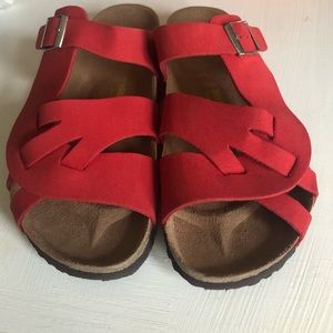 Birkenstock Multi Strap Suede Sandals